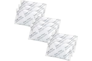 QUALIAZERO Natural Activated Carbon Charcoal Odor Absorber Filter | Eliminator Deodorizer Air Purifying Freshener Refill Bag | For Trash Can, Fridge, Shoes, etc.. | Made with Coconut Shell (9 PACK)