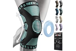 NEENCA Professional Knee Brace for Pain Relief, Medical Knee Support with Patella Pad & Side Stabilizers, Compression Knee Sleeve for Meniscus Tear, ACL, Joint Pain, Runner, Workout - FSA/HSA APPROVED