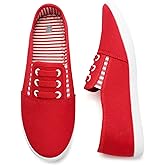 kufeiti Women's Canvas Slip On Shoes Sneakers for Women Fashion Comfortable White Black Elastic Sneakers for Women