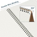 ZCZN A5 6 Pack Squared Notebook 5mm Graph Grid 120 Pages 80gsm Spiral view 3