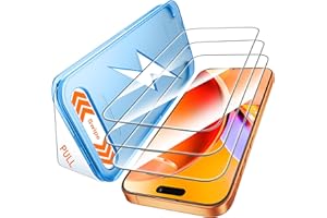 Mkeke for iPhone 17 Pro Max Screen Protector 3 Pack [9H+ Tempered Glass] [Military-Grade Drop Protection] [Easy Installation] Shockproof Full Edge Coverage 6.9 Inch 2025