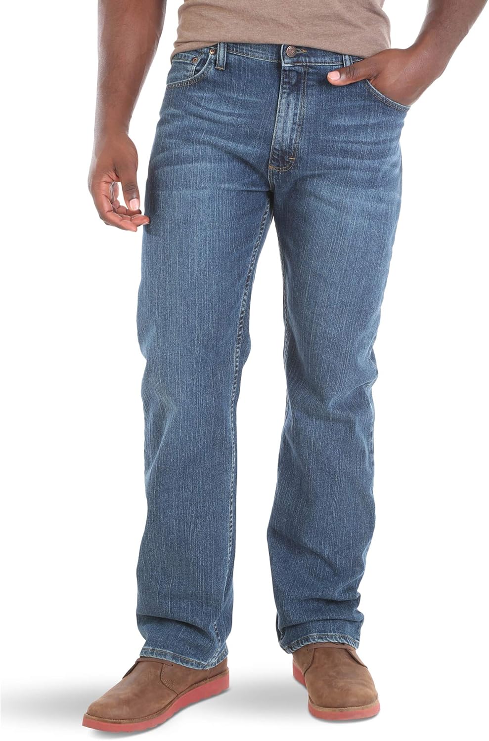 Wrangler Authentics Men's Big & Tall Regular Fit Comfort Flex Waist Jean