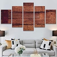 SIGNWIN 5 Panel Canvas Wall Art Modern Art Abstract Closeup Industrial Modern Art Multicolor Patterns for Home Decorations Ready to Hang - 60