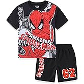 Marvel Spider-Man Boys Short Sleeve T-Shirt and Shorts Set for Big Kids
