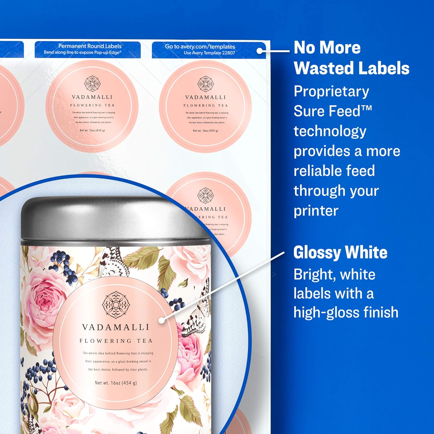 avery labels printing blank