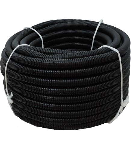Electriduct Split Wire Loom Tubing, Beige – 1/5,1 Cm Innendurchmesser, 10 M Länge, Bis 200°F
