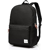 VASCHY School Backpack, Unisex Slim Lightweight Water-resistant Backpack for Men Women College Schoolbag Travel Bookbag