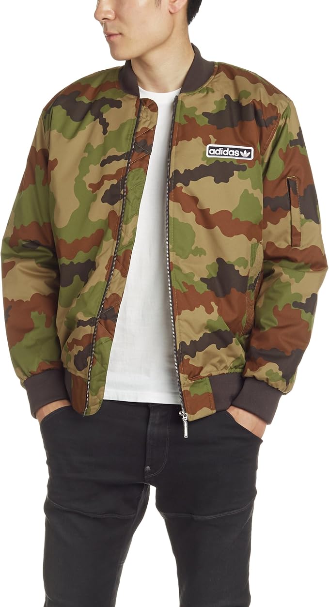 adidas camouflage bomber jacket
