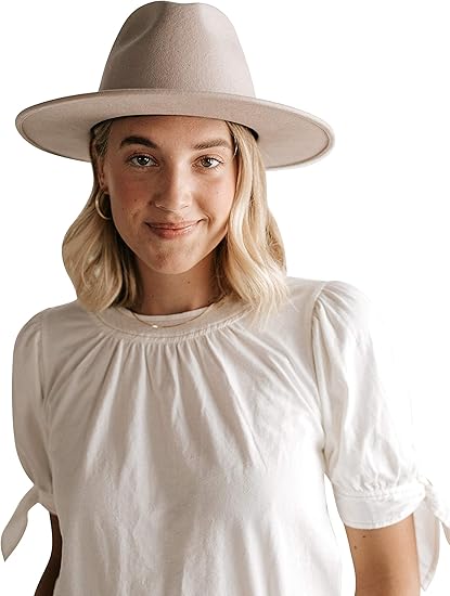 ivory fedora hat