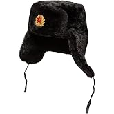 BELEON Ushanka Russian Fur Hat - Soviet Army Trapper Hat - Winter Hat