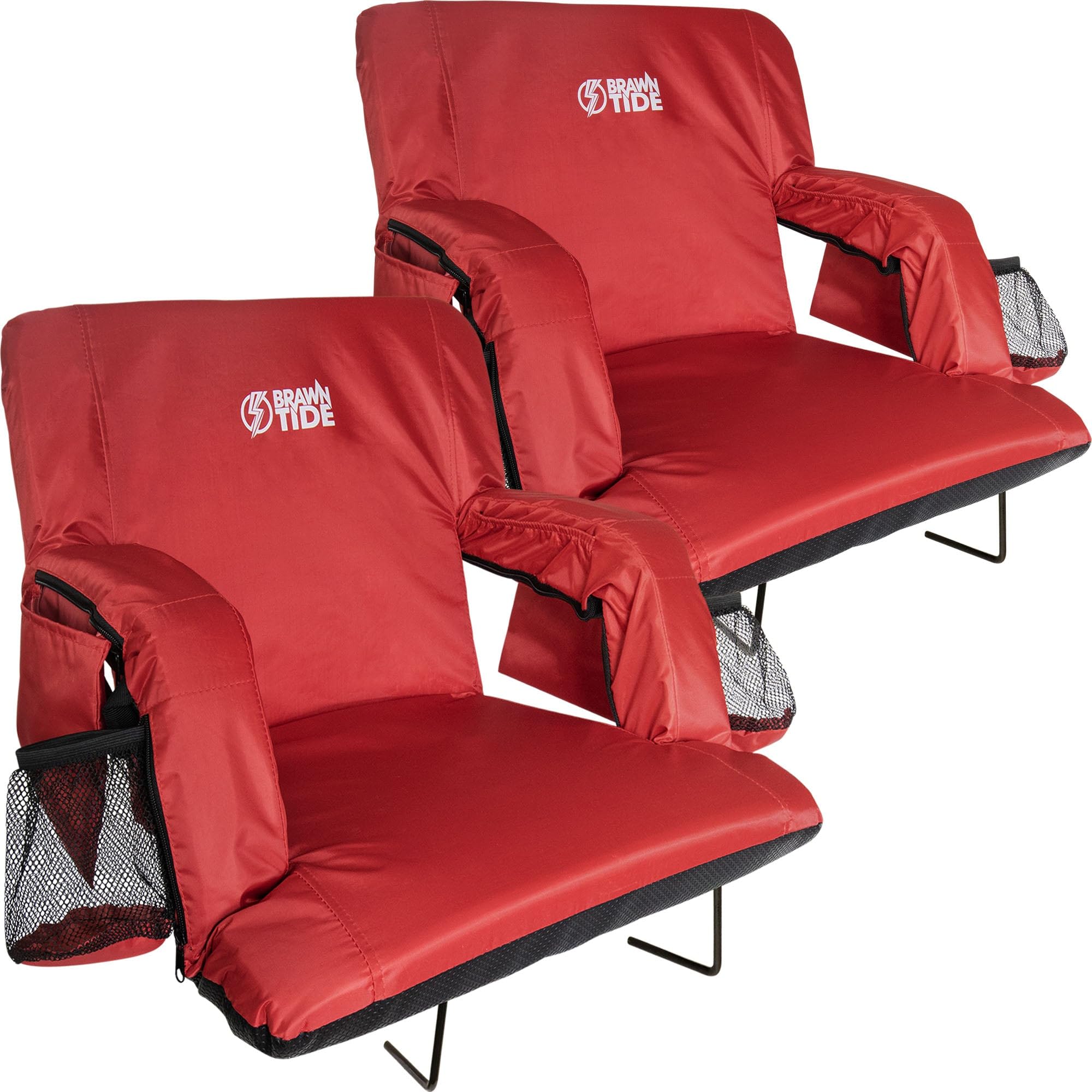 BRAWNTIDE Wide Stadium Seat For Bleachers 2 Pack, Stadium Chair With