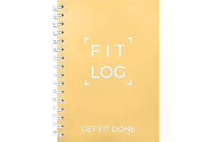 Cossac Undated Fitness Journal & Workout Planner - Designed by Experts Gym Notebook, Workout Tracker,Exercise Log Book for Men Women