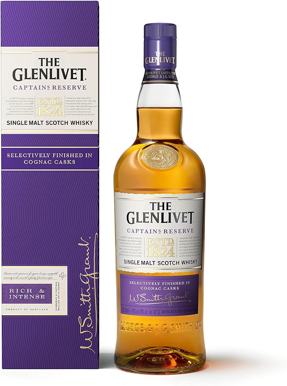 The Glenlivet Captain's Reserve Single Malt Scotch Whisky, 70cl Amazon