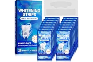 RUDUWU Sensitive Teeth Whitening Strips Kit - 28 Strips Whitener Safe Whitestrip,14 Treatments Sodium Hydroxide Teeth Whitener for Coffee, Wine, Tobacco, and Other Stains