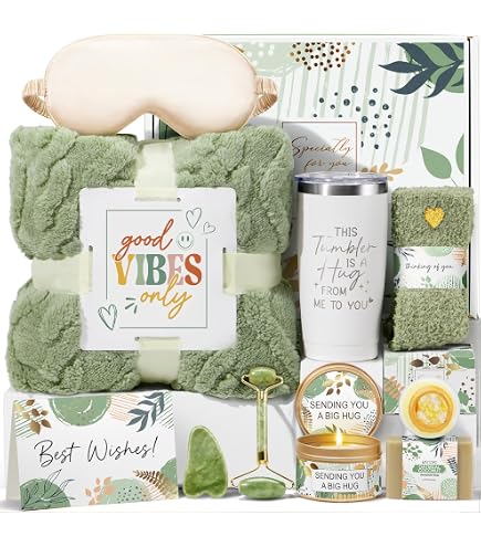 Sympathy Gift Basket For Loss Of Loved One – Memorial Care Package With Blanket, Tumbler, Candle, Socks & More