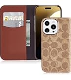 Amazon.com: Coach Signature Canvas Wallet Folio iPhone 16 Case