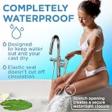 Mighty-X Waterproof Leg Cover for Shower - 2pk, Adult Cast Protectors view 2