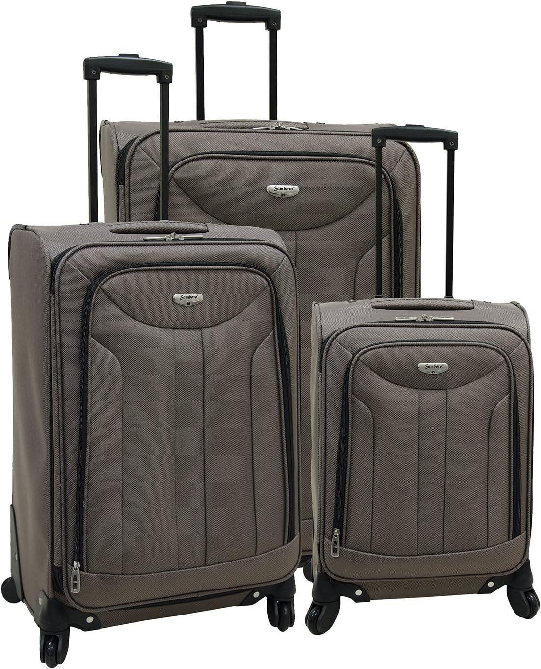 Samboro Luggage Envoy Collection Spinner 3Piece Set Taupe Color
