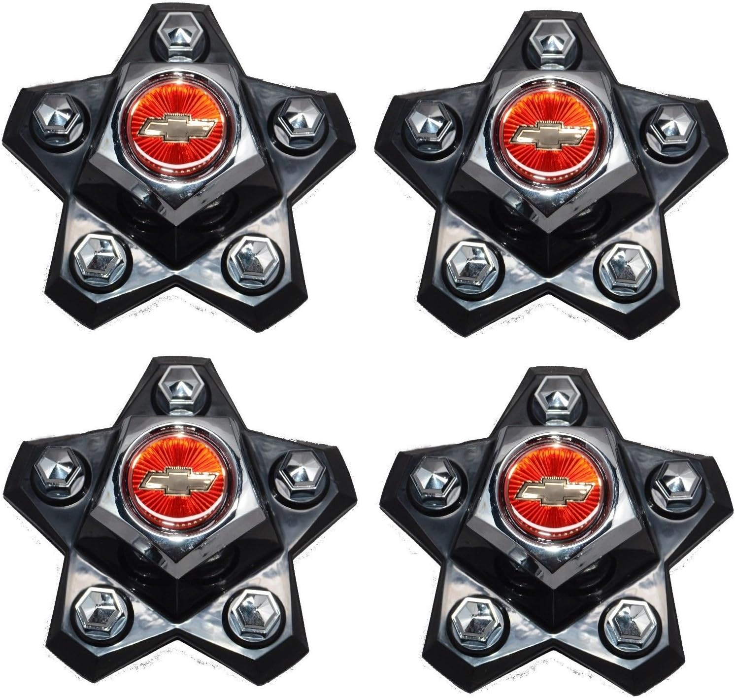 GM Restoration Set of 4 New 14 Inch Rally Wheel Center Caps Replacement for 1982-1987 Chevrolet Chevy Monte Carlo EL Camino Malibu