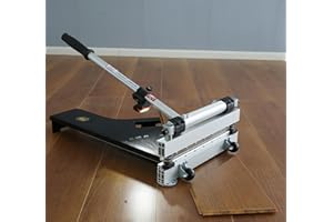 CUTTEREX Laminate Floor Cutter, 13” Vinyl Floor Cutter with Wheels – Easy Angle & Length Cutting, Flooring Tools - Cuts Laminate Floor, Engineered Wood, LVP, LVT, VCT, SPC, WPC, HSS Blade/LED Light