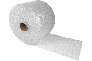 Bubble Cushioning Protective Packaging Large 1/2" (12" Wide x 65' Length), Bubble Wrap Roll For Packing, Storing, Moving & Sh