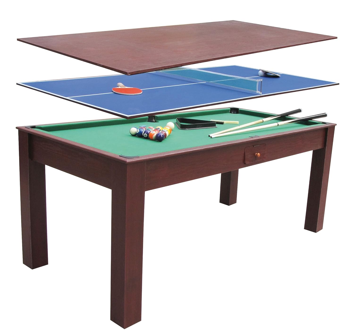 Billar  ping pong y mesa de comedor escritorio x cm