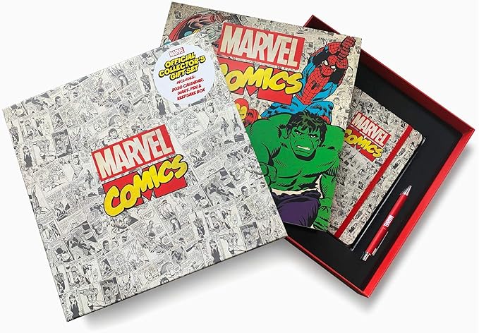 Marvel Comics 2020 Calendario, Diario y caja de bolígrafos: Amazon.es: Oficina y papelería