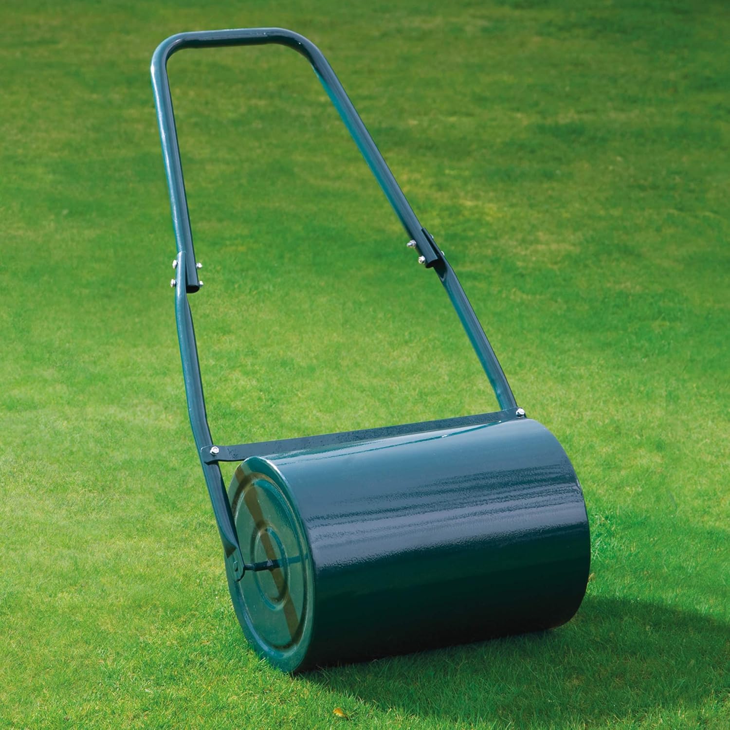 Garden Gear Garden Lawn Roller Heavy Duty Galvanised Steel Manual Push Rolling Drum Water Or Sand Filled 30l Green Amazon Co Uk Garden Outdoors