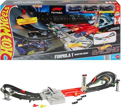 Hot Wheels Formula 1 Grand Prix Circuit & 3 Cars - Speed Snap Track