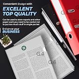 G4GADGET 50 Pack A4 Clear File Wallets 100 Micron PP Open Top Side Cut view 6