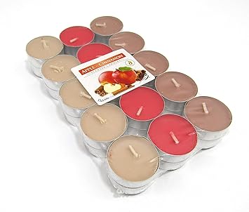 Amazon De Aktivat 30 Teelichter Apfel Zimt Duft Weihnachtsmarkt