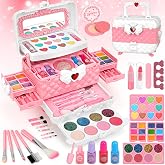 Kids Washable Makeup Kit Girl Toys for Gifts, Teensymic Toys for Girls Princess Birthday Gift Play Make Up Toys for Girls Toy
