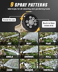 RAINPOINT Garden Hose Nozzle, Hose Sprayer Nozzle