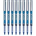 Pilot, Precise V5, Capped Liquid Ink Rolling Ball Pens, Extra Fine Point 0.5 mm, Blue, Pack of 8