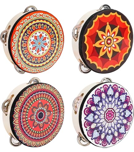 Amazon.com: MUSICUBE 6-Inch Tambourine for Adults Kids