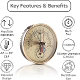 Brannan Max Min Thermometer and Hygrometer – Wall Mounted Greenhouse Gauge view 5