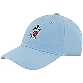 Disney Mickey Mouse Embroidered Cotton Adjustable Dad Hat with Curved Brim