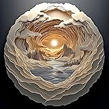 3D Visual Art Puzzles for Adults 500 Pieces Cave