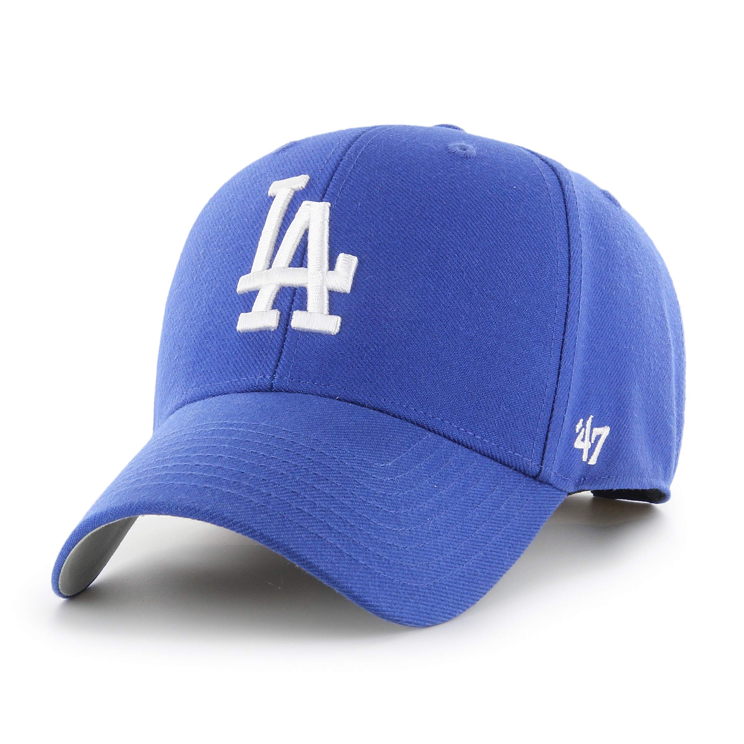 47 Los Angeles Dodgers MLB MVP Unisex Baseball Cap, Adjustable, White Logo, Royal Blue
