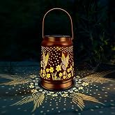 KY&amp;BOSAM Solar Lantern Hanging Solar Light Outside Birthday Gift for Women | Hummingbird Solar Lanterns Outdoor Waterproof,LED Metal Hanging Solar Lights for Patio Backyard Garden,Gifts for Mom Grandma