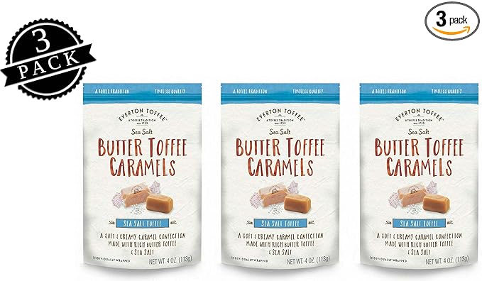 Amazon Com Everton Toffee Butter Toffee Caramels Sea Salt