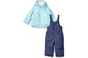 OshKosh B'Gosh girls Ski Jacket and Snowbib Snowsuit Outfit
