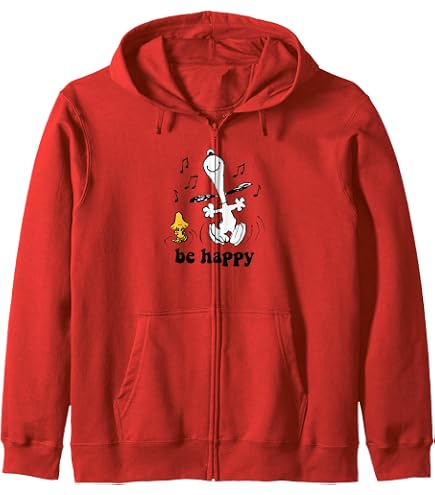 Amazon.com: Peanuts Snoopy Woodstock rainbow T-shirt Zip Hoodie