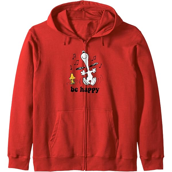 Amazon.com: Peanuts Snoopy Woodstock rainbow T-shirt Zip Hoodie