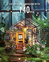 Rolife DIY Miniature Greenhouse Kit, Tiny/Mini