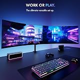 VonHaus Dual Monitor Stand 13-32 inch Desk Clamp 75x75 100x100 VESA view 5