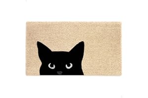 THEODORE MAGNUS Door Mat - Cat Welcome Mat for Front Door with Non-Slip Backing - Durable Doormat - Perfect for Outside Entra