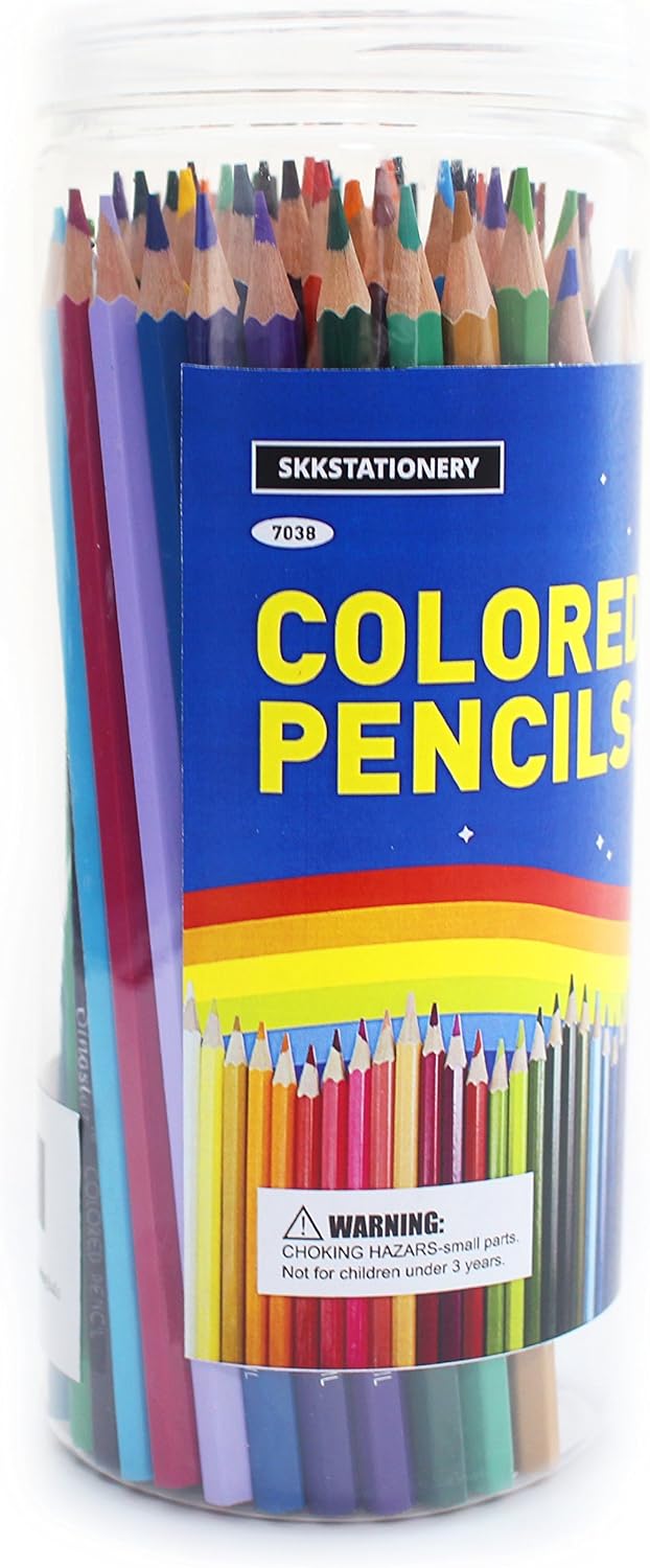 SKKSTATIONERY 80Pcs Colored Pencils,80 Vibrant Colors, Drawing Pencils for Sketch, Arts, Coloring Books, Christmas Halloween Gifts: Office Products