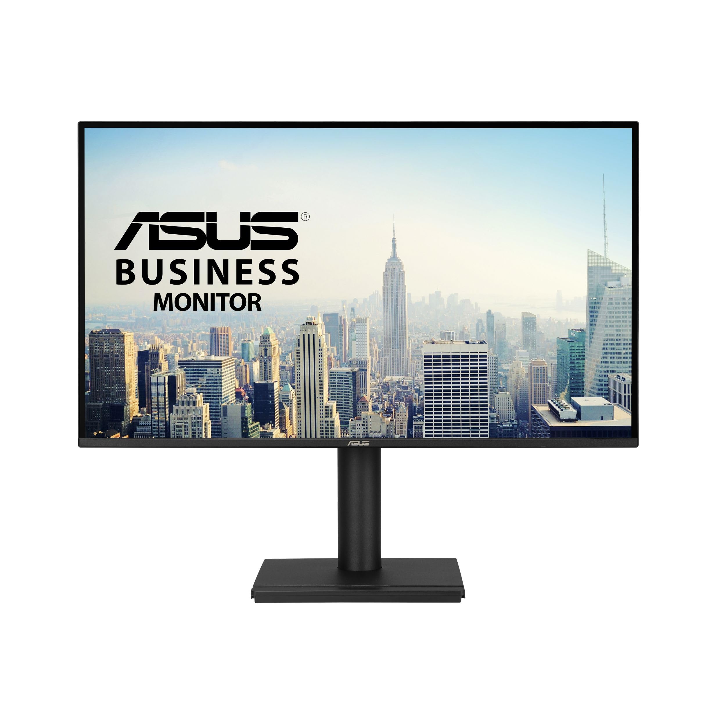 ASUS 27” 1440P Business Monitor (VA27AQSE) - IPS, QHD, 99% sRGB, Frameless, HDMI, DisplayPort, VGA, 1ms, Speakers, Low Blue Light, Flicker Free, Ergonomic Design, VESA Wall Mountable, 3 yr Warranty Image