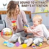 Joyreal 15 Pcs Sensory Toys Set for Babies 0-12 Months Rattles Maracas Foil view 4